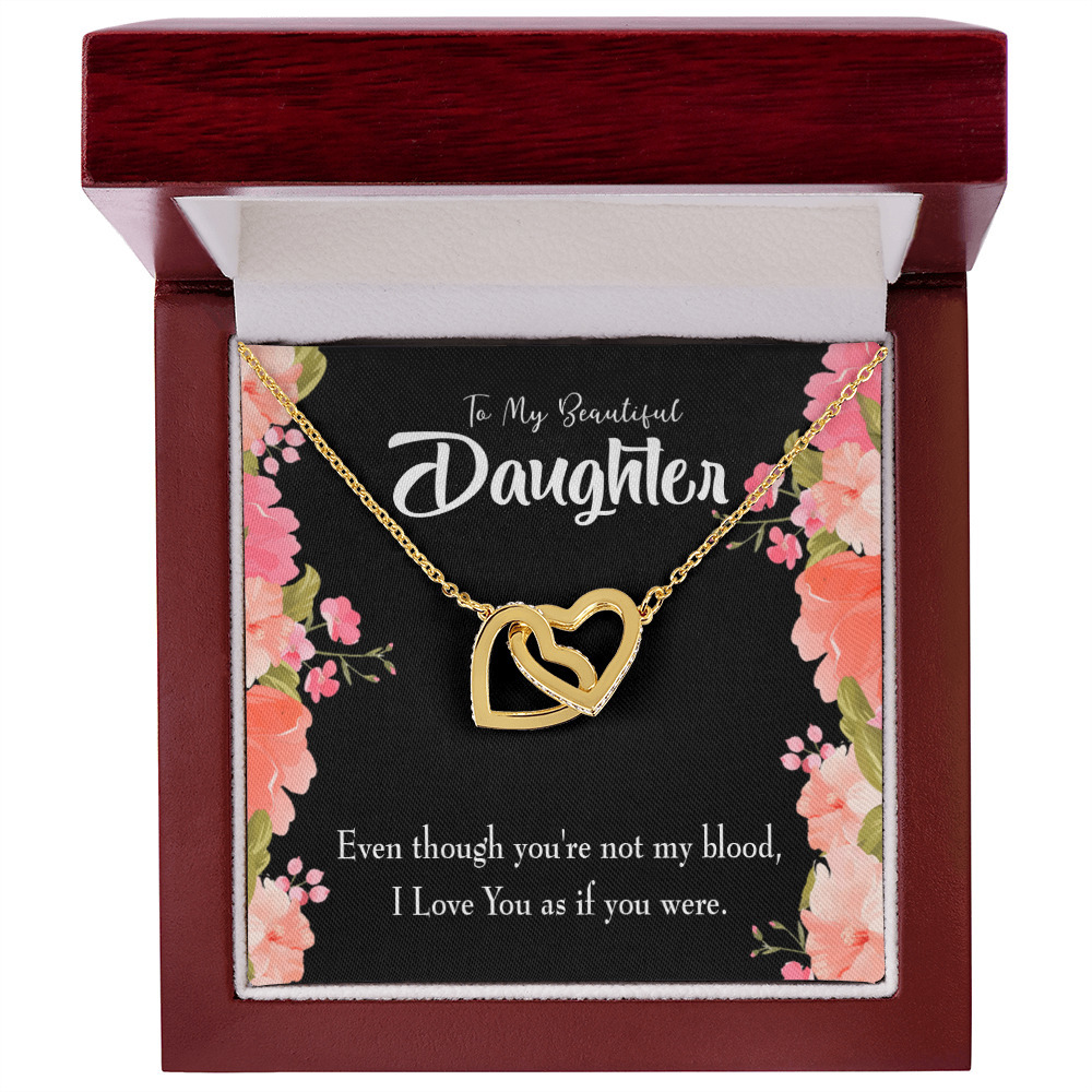 To My Daughter Beautiful Daughter Inseparable Necklace